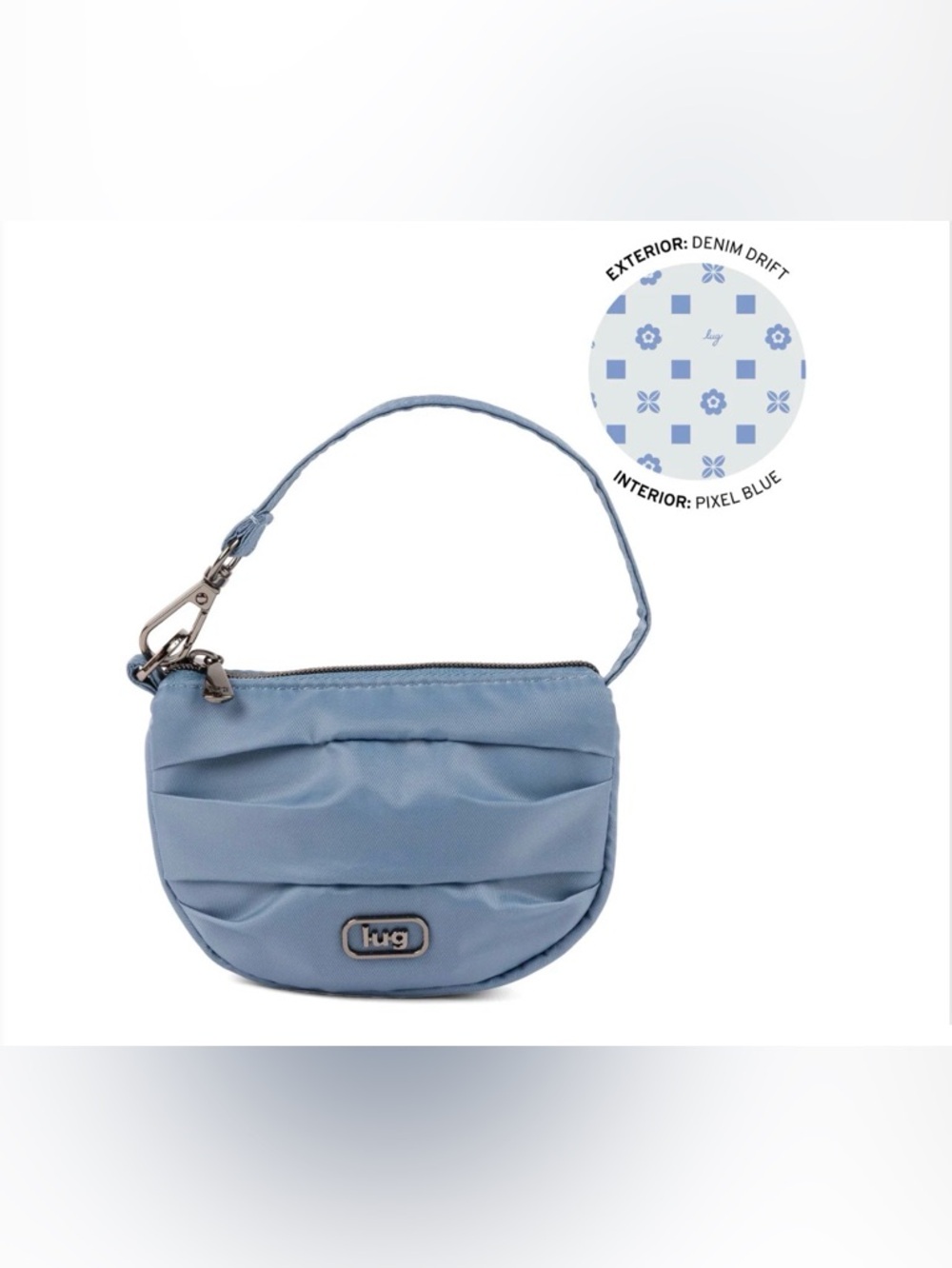 LUG DISCO PLEATED POUCH DISCO DENIM